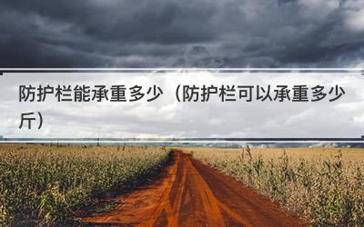 防护栏能承重多少（防护栏可以承重多少斤）